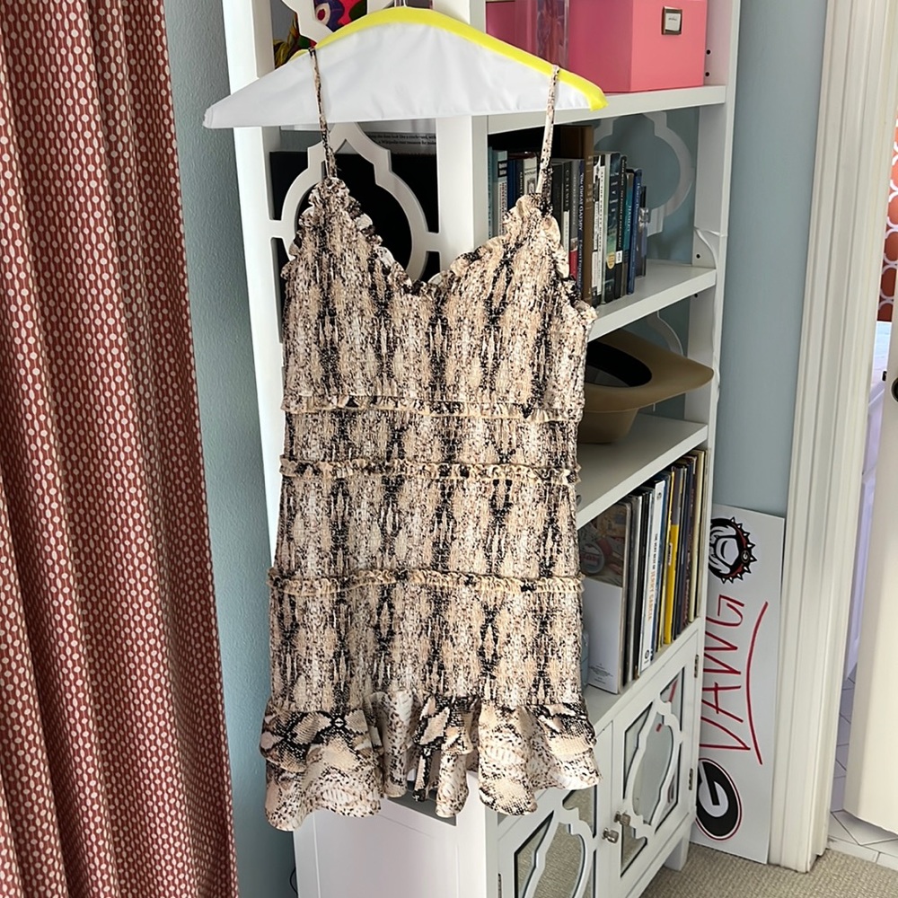 Snakeskin Olivaceous dress